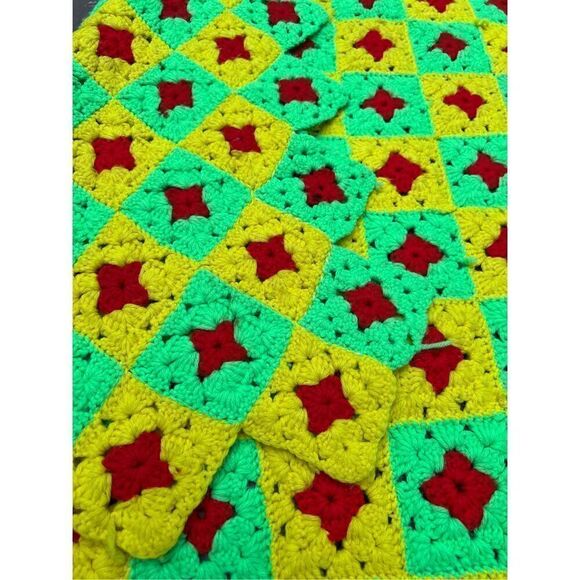 Vintage MCM Afghan Mod Throw Blanket - Picture 4 of 7